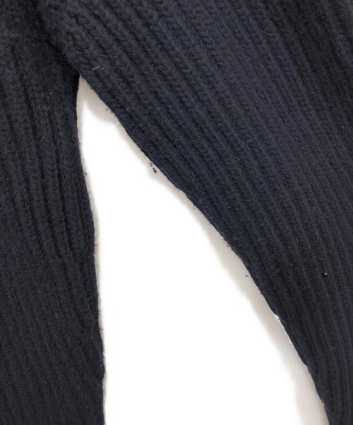 JIL SANDER（ジルサンダー）JIL SANDER (ジルサンダー) ショールカラーケーブルカーディガン ネイビー サイズ:表記無しの古着・服飾アイテム