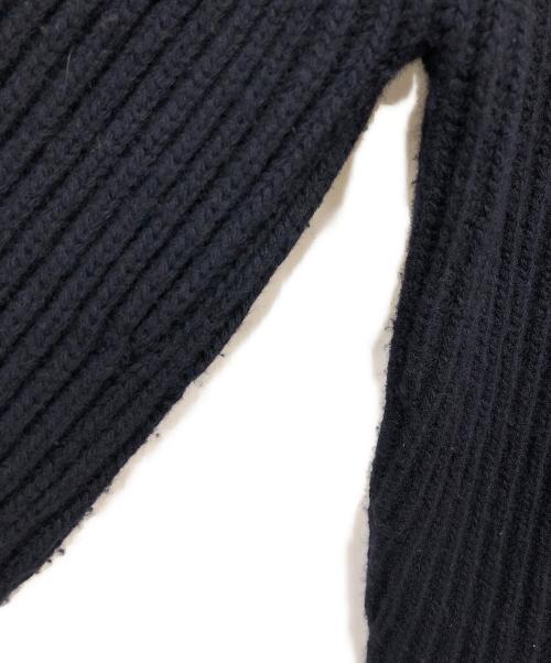 JIL SANDER（ジルサンダー）JIL SANDER (ジルサンダー) ショールカラーケーブルカーディガン ネイビー サイズ:表記無しの古着・服飾アイテム