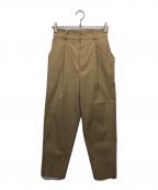 roughlowラフロー）の古着「タックパンツ」｜ブラウン