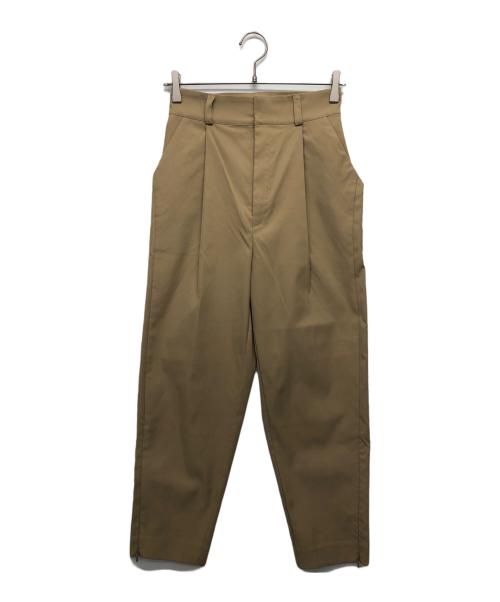 roughlow（ラフロー）roughlow (ラフロー) タックパンツ ブラウン サイズ:Mの古着・服飾アイテム