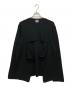 BLACK COMME des GARCONS（ブラック コムデギャルソン）の古着「フロントオープンニット」｜ブラック