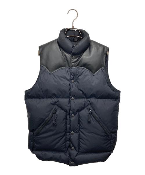 BRIEFING（ブリーフィング）BRIEFING (ブリーフィング) BEAMS (ビームス) Rocky Mountain Featherbed (ロッキーマウンテンフェザーベッド) トリプルコラボダウンベスト ブラック サイズ:38の古着・服飾アイテム