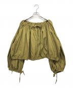 POPPYポピー）の古着「ボリュームミニトップス」｜オリーブ