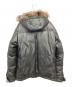 BURBERRY BLACK LABEL (バーバリーブラックレーベル) フォックスファーラムレザーダウンジャケット ブラック サイズ:L：30000円