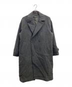 nano・universeナノ・ユニバース）の古着「ウールカシミヤ二重織りメルトンダブルブレスコート」｜グレー