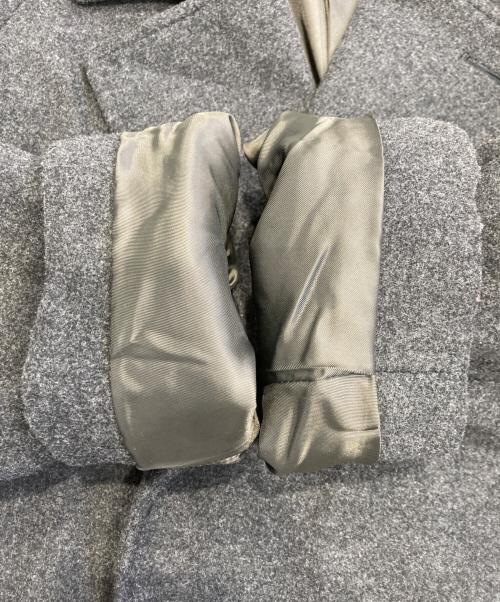 nano・universe（ナノ・ユニバース）nano・universe (ナノ・ユニバース) ウールカシミヤ二重織りメルトンダブルブレスコート グレー サイズ:Lの古着・服飾アイテム