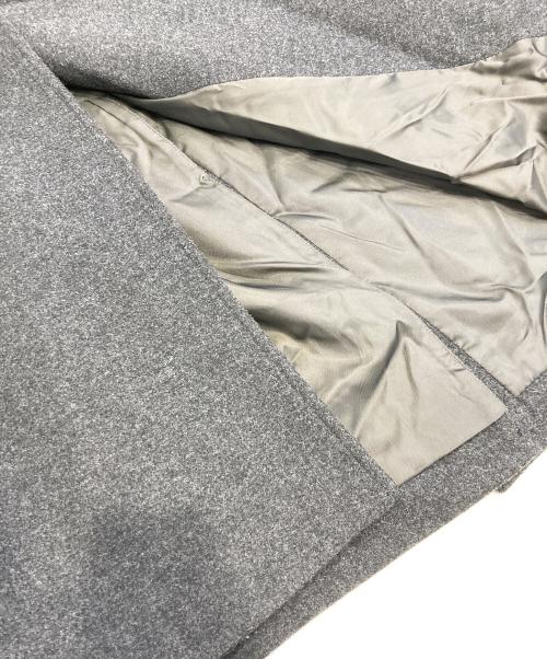 nano・universe（ナノ・ユニバース）nano・universe (ナノ・ユニバース) ウールカシミヤ二重織りメルトンダブルブレスコート グレー サイズ:Lの古着・服飾アイテム