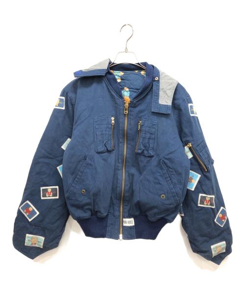 PINK HOUSE（ピンクハウス）PINK HOUSE (ピンクハウス) MA-1 Flight Jacket ネイビー サイズ:表記無しの古着・服飾アイテム