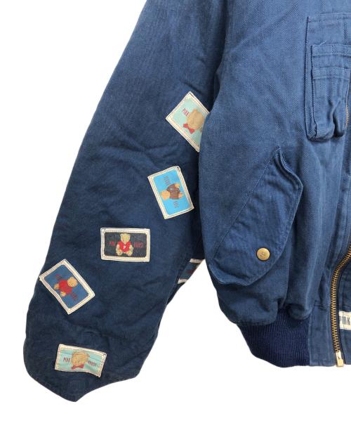 PINK HOUSE（ピンクハウス）PINK HOUSE (ピンクハウス) MA-1 Flight Jacket ネイビー サイズ:表記無しの古着・服飾アイテム