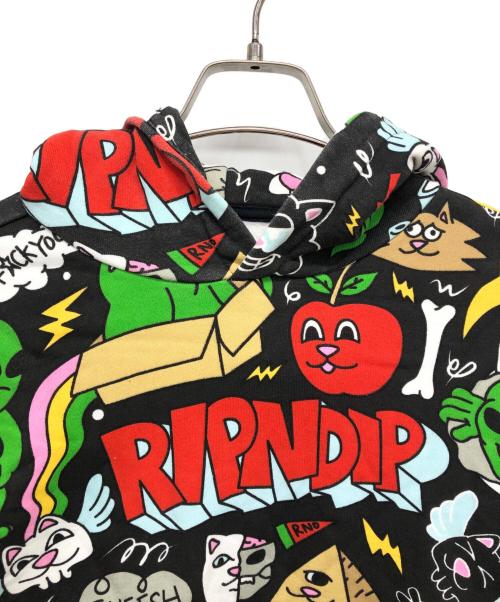RIPNDIP（リップンディップ）RIPNDIP (リップンディップ) プルオーバーパーカー ブラック サイズ:Sの古着・服飾アイテム