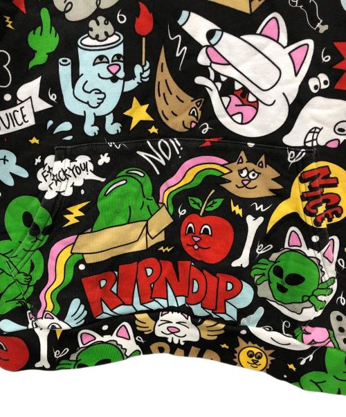 RIPNDIP（リップンディップ）RIPNDIP (リップンディップ) プルオーバーパーカー ブラック サイズ:Sの古着・服飾アイテム