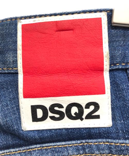 DSQUARED2（ディースクエアード）DSQUARED2 (ディースクエアード) ペイントダメージ加工デニムパンツ インディゴ サイズ:44の古着・服飾アイテム