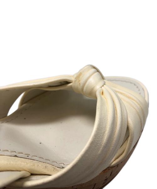 LOUIS VUITTON（ルイ ヴィトン）LOUIS VUITTON (ルイ ヴィトン) カーフリボンサンダル ベージュ サイズ:34の古着・服飾アイテム