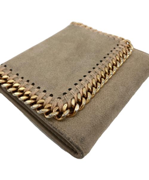 STELLA McCARTNEY（ステラマッカートニー）STELLA McCARTNEY (ステラマッカートニー) ファラベラ スモール フラップ ウォレット ベージュの古着・服飾アイテム