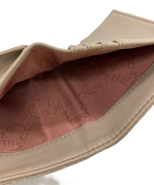 STELLA McCARTNEY（ステラマッカートニー）STELLA McCARTNEY (ステラマッカートニー) ファラベラ スモール フラップ ウォレット ベージュの古着・服飾アイテム