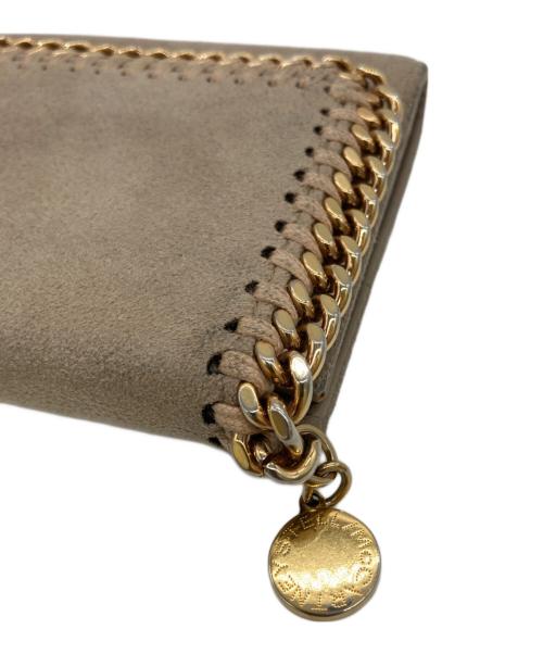 STELLA McCARTNEY（ステラマッカートニー）STELLA McCARTNEY (ステラマッカートニー) ファラベラ スモール フラップ ウォレット ベージュの古着・服飾アイテム