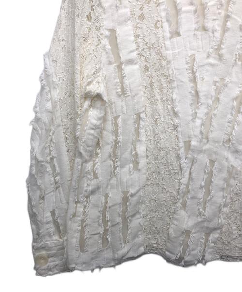 AKIRA NAKA（アキラナカ）AKIRA NAKA (アキラナカ) フリンジブラウス ホワイト サイズ:Sの古着・服飾アイテム