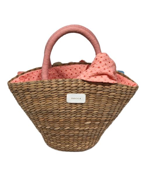 TOCCA（トッカ）TOCCA (トッカ) フラワービーズ装飾カゴバッグ ベージュの古着・服飾アイテム
