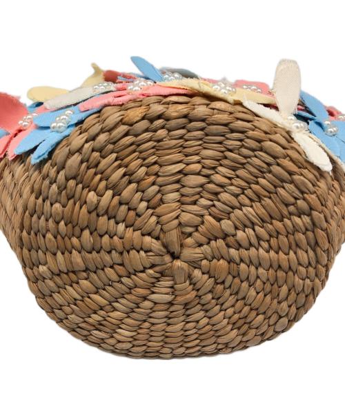 TOCCA（トッカ）TOCCA (トッカ) フラワービーズ装飾カゴバッグ ベージュの古着・服飾アイテム