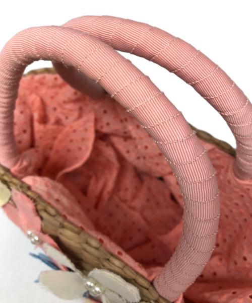 TOCCA（トッカ）TOCCA (トッカ) フラワービーズ装飾カゴバッグ ベージュの古着・服飾アイテム