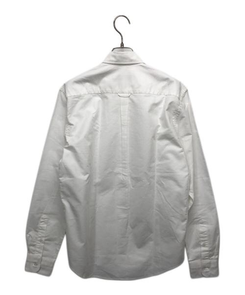 maison kitsune（メゾンキツネ）maison kitsune (メゾンキツネ) Tricolor Fox Patch Shirts ホワイト サイズ:Mの古着・服飾アイテム