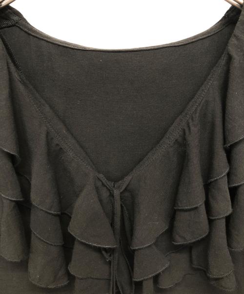 anuans（アニュアンス）anuans (アニュアンス) レイヤードフリルブラウス ブラック サイズ:FREEの古着・服飾アイテム