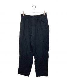 Y's for men（ワイズフォーメン）の古着「二重折りスラックス」｜ブラック
