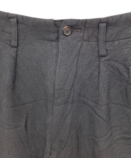 Y's for men（ワイズフォーメン）Y'S for men (ワイズフォーメン) 二重折りスラックス ブラック サイズ:Sの古着・服飾アイテム