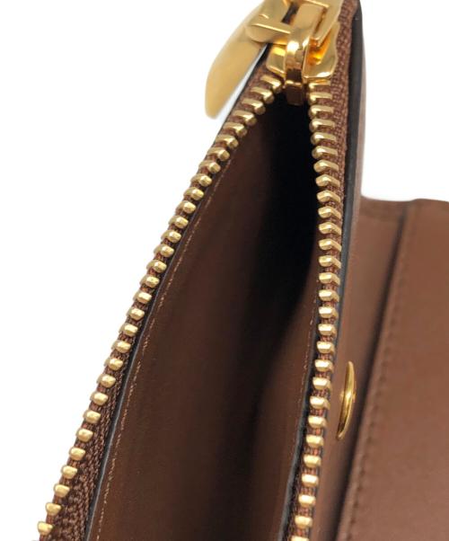 BALLY（バリー）BALLY (バリー) LOGO COMPACT WALLET ブラウンの古着・服飾アイテム