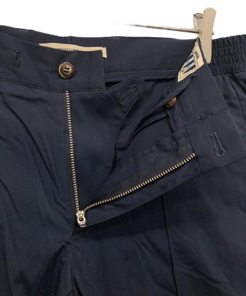 giab's ARCHIVIO（ジャブス アルキヴィオ）giab's ARCHIVIO (ジャブス アルキヴィオ) ノープリーツ ストレッチ ナイロン リラックスパンツ ネイビー サイズ:Lの古着・服飾アイテム