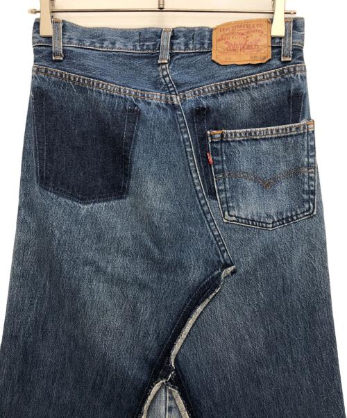 GARBAGE（ガーベッジ）GARBAGE (ガーベッジ) LEVI'S (リーバイス) リメイクロングスカート インディゴ サイズ:29の古着・服飾アイテム