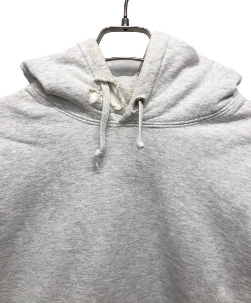 SUPREME（シュプリーム）SUPREME (シュプリーム) Logo Rib Hooded Sweatshirt グレー サイズ:Lの古着・服飾アイテム