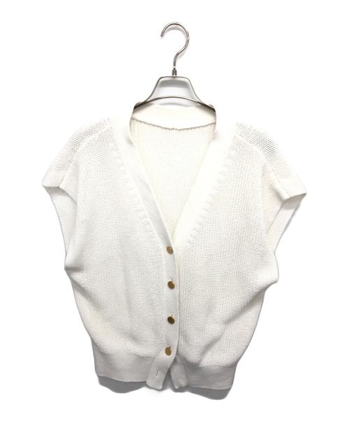 Noble（ノーブル）Noble (ノーブル) ペーパーヤーン2WAYベスト ホワイト サイズ:表記無しの古着・服飾アイテム