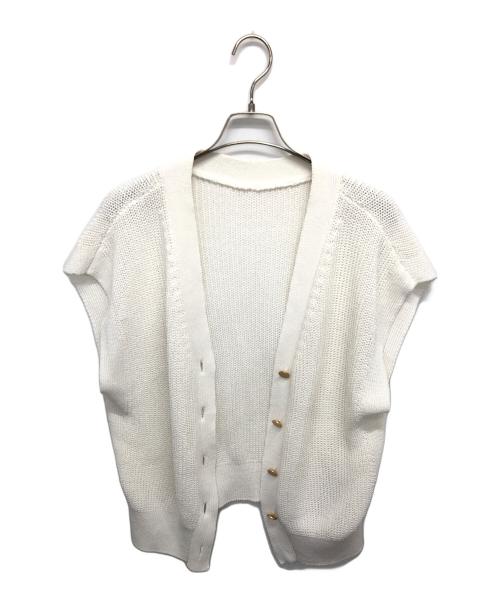 Noble（ノーブル）Noble (ノーブル) ペーパーヤーン2WAYベスト ホワイト サイズ:表記無しの古着・服飾アイテム