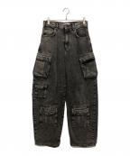 ZARAザラ）の古着「ユーティリティーカーゴデニム」｜ブラック