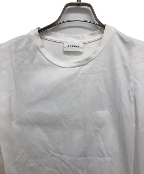 ADAWAS（アダワス）ADAWAS (アダワス) SIDE PIN TUCK SLEEVELESS TEE ホワイト サイズ:FREEの古着・服飾アイテム
