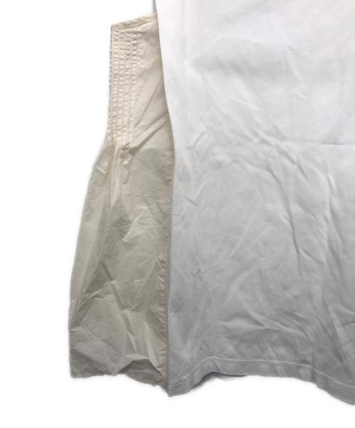 ADAWAS（アダワス）ADAWAS (アダワス) SIDE PIN TUCK SLEEVELESS TEE ホワイト サイズ:FREEの古着・服飾アイテム