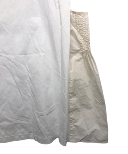 ADAWAS（アダワス）ADAWAS (アダワス) SIDE PIN TUCK SLEEVELESS TEE ホワイト サイズ:FREEの古着・服飾アイテム