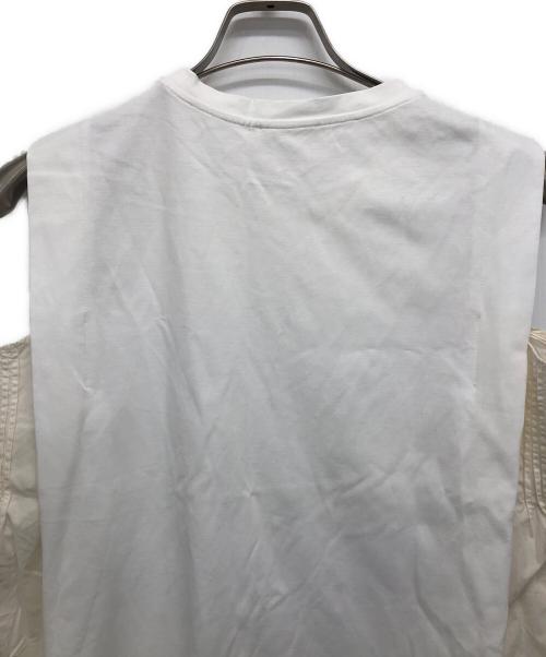 ADAWAS（アダワス）ADAWAS (アダワス) SIDE PIN TUCK SLEEVELESS TEE ホワイト サイズ:FREEの古着・服飾アイテム