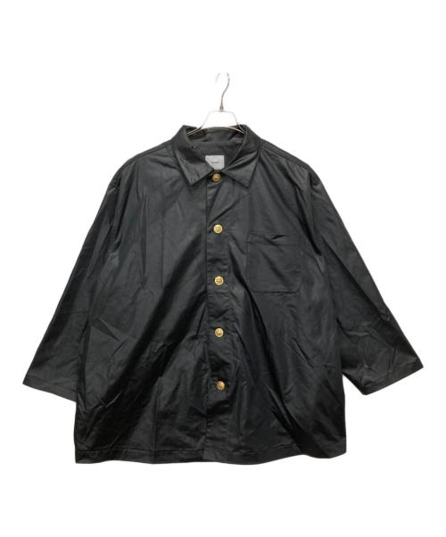 santaku（サンタク）SANTAKU (サンタク) Satin leather jacket ブラック サイズ:Lの古着・服飾アイテム