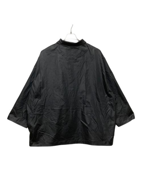 santaku（サンタク）SANTAKU (サンタク) Satin leather jacket ブラック サイズ:Lの古着・服飾アイテム
