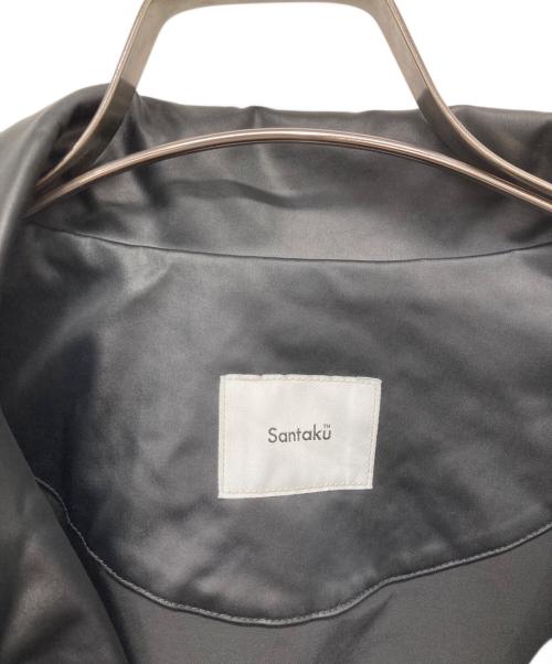 santaku（サンタク）SANTAKU (サンタク) Satin leather jacket ブラック サイズ:Lの古着・服飾アイテム