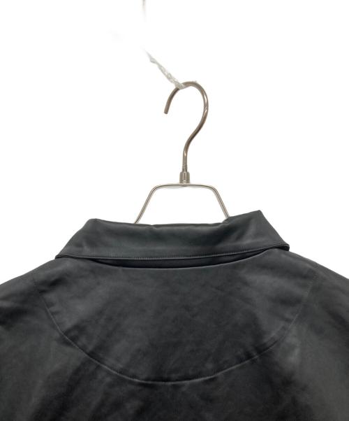 santaku（サンタク）SANTAKU (サンタク) Satin leather jacket ブラック サイズ:Lの古着・服飾アイテム