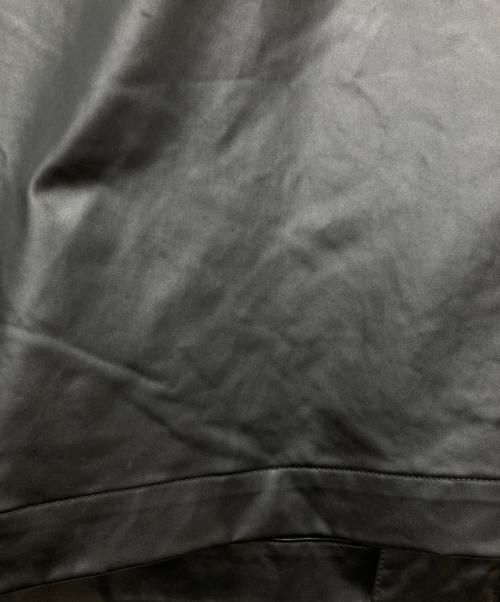santaku（サンタク）SANTAKU (サンタク) Satin leather jacket ブラック サイズ:Lの古着・服飾アイテム