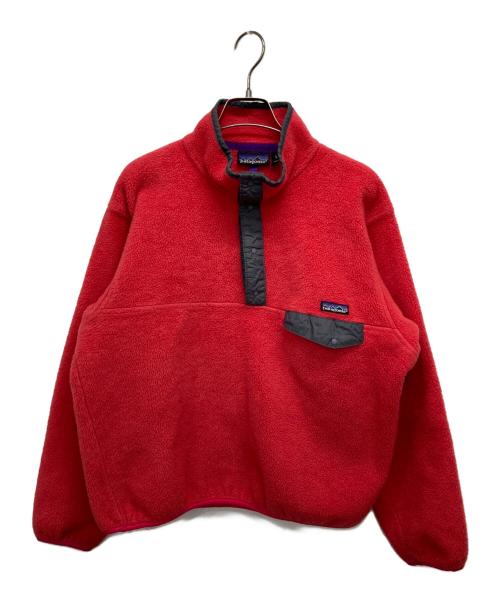 Patagonia（パタゴニア）Patagonia (パタゴニア) 90’sスナップT/フリースジャケット レッド サイズ:Lの古着・服飾アイテム