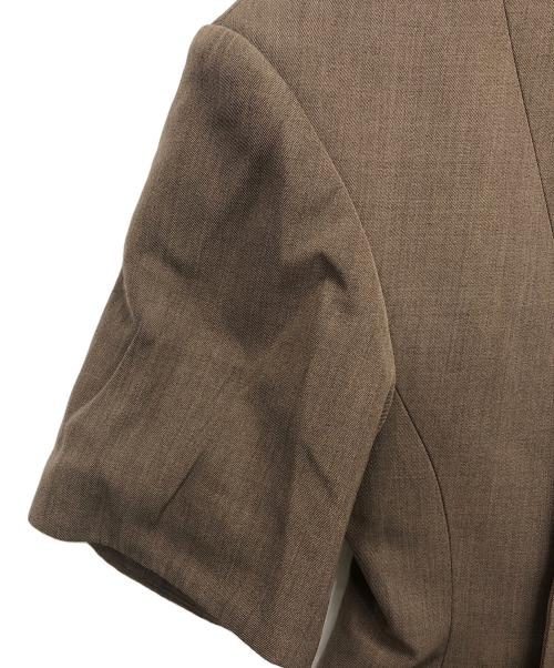 AKIRA NAKA（アキラナカ）AKIRA NAKA (アキラナカ) Edith tie collar Jacket ブラウン サイズ:1の古着・服飾アイテム