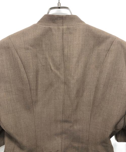AKIRA NAKA（アキラナカ）AKIRA NAKA (アキラナカ) Edith tie collar Jacket ブラウン サイズ:1の古着・服飾アイテム