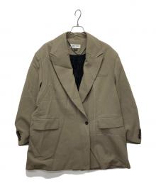 ZARA×MAISON SPECIAL（ザラ×メゾンスペシャル）の古着「オーバーサイズステッチブレザー」｜ベージュ