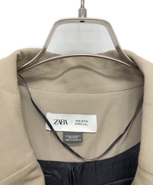 ZARA（ザラ）ZARA (ザラ) MAISON SPECIAL (メゾンスペシャル) オーバーサイズステッチブレザー ベージュ サイズ:XSの古着・服飾アイテム