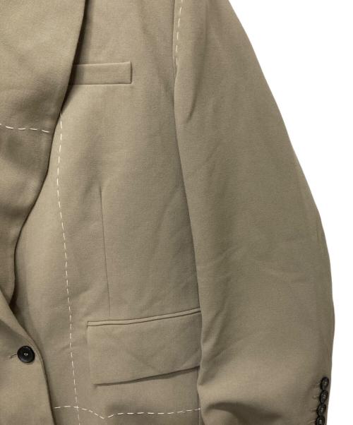 ZARA（ザラ）ZARA (ザラ) MAISON SPECIAL (メゾンスペシャル) オーバーサイズステッチブレザー ベージュ サイズ:XSの古着・服飾アイテム